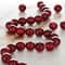 12 Pack: Dark Red Dyed Quartz Round Beads, 8mm by Bead Landing™